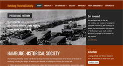 Desktop Screenshot of hamburghistoricalsociety.org