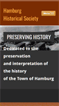 Mobile Screenshot of hamburghistoricalsociety.org